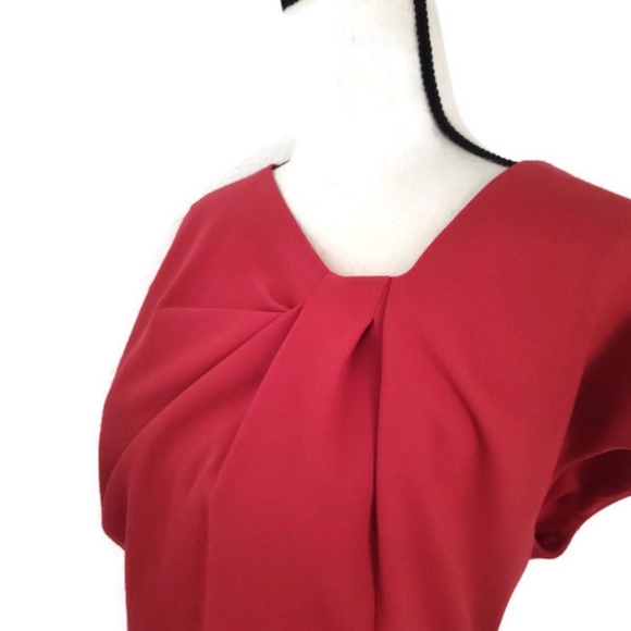 Red Lined Dress Lined Liz Claiborne XL - Picture 3 of 6